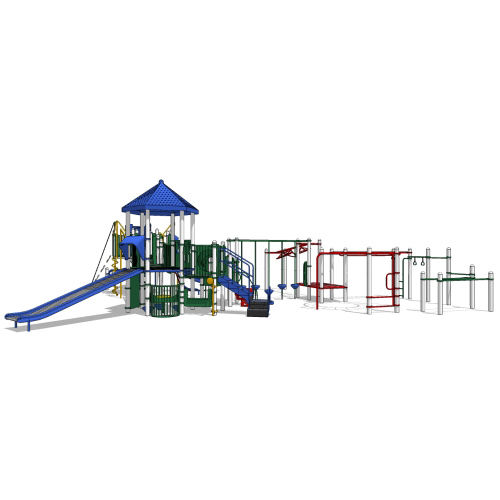 CAD Drawings BIM Models Landscape Structures Inc. PlayBooster® (Ages 5-12)